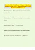 Superior School Real Estate - Chapter 1 Questions and answers with 100&percnt; Complete solutions &vert; verified &updated 2024&vert; Graded A&plus;