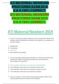 ATI Maternal newborn Proctored Exam 2023 