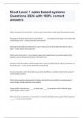 Nicet Level 1 water based systems Questions 2024 with 100&percnt; correct answers