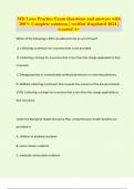 MD Laws Practice Exam Questions and answers with 100&percnt; Complete solutions &vert; verified &updated 2024 &vert; Graded A&plus;