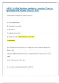 AWS Certified Solutions Architect - Associate Practice Questions with Verified Answers 2024&period;