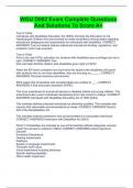 WGU D002 Exam Complete Questions And Solutions To Score A&plus;