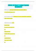 OSHA 10 Quiz 1 Latest Update  Graded A&plus;