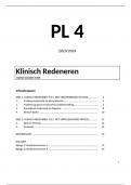 PL4 Klinisch Redeneren (palliatieve zorg). Met meer dan 50 goede bronnen en met gebruik van 14 verschillende meetinstrumenten