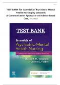 TEST BANK Essentials of Psychiatric Mental Health Nursing