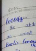 Energy & Work-Energy Principle