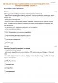 NR-306:| NR 306 HEALTH ASSESSMENT FINAL EXAM STUDY GUIDE PRACTICE QUESTIONS WITH 100% CORRECT ANSWERS| GRADED A+