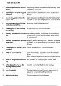 NR-306&colon;&vert; NR 306 HEALTH ASSESSMENT EXAM  QUESTIONS WITH 100&percnt; CORRECT ANSWERS&vert; GRADED A&plus;