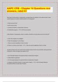 AAPC CPB - Chapter 14 Questions and  answers&comma; rated A&plus; &sol; 2024-25 Exam board exam predictions&period; APPROVED&sol; 
