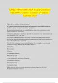 CPSC 4440 AWS ACA Exam Questions with 100&percnt; Correct Answers &vert; Verified &vert; Updated 2024