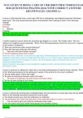 NGN ATI RN NURSING CARE OF CHILDREN PROCTORED EXAM 2020 QUESTIONS(UPDATED-2024) WITH CORRECT ANSWERS &RATIONALES .GRADED A+