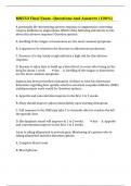 MN553 Final Exam –Questions And Answers (100%)