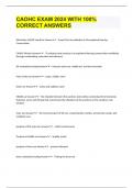 CAOHC EXAM 2024 WITH 100&percnt; CORRECT ANSWERS