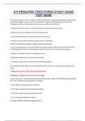 ATI PEDIATRIC PROCTORED STUDY GUIDE TEST BANK 