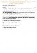 NUR306  NEUROLOGICAL & MENTAL STATUS ASSESSMENT QUESTIONS WITH 100% CORRECT ANSWERS| GRADED A+