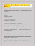 NHM 311&comma; Exam Questions & Answers&comma;  Rated A&plus; &sol; 2024-25 Exam board exam predictions&period; APPROVED&sol; 