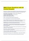 NMLS Exam Questions with All Correct Answers 