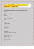 NHM EXAM 1 Review Questions and  answers&period;&sol; Graded A&plus; &sol; 2024-25 Exam board exam predictions&period; APPROVED&sol; 