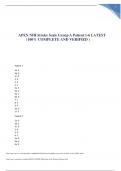 APEX NIH Stroke Scale Group A Patient 1-6 LATEST  &lpar;100&percnt; COMPLETE AND VERIFIED &rpar;