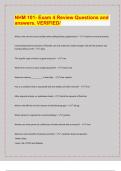 NHM 101- Exam 4 Review Questions and  answers&period; VERIFIED&sol; &sol; 2024-25 Exam board exam predictions&period; APPROVED&sol; 