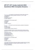 API 571 &lpar;571 study material&rpar; 2024 Questions With Complete Answers&period;