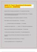 NHM 311 Test 2 Questions & Answers&period;  Graded A&plus;&comma; VERIFIED&sol; &sol; 2024-25 Exam board exam predictions&period; APPROVED&sol; 