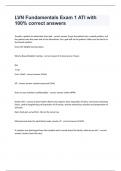 LVN Fundamentals Exam 1 ATI with 100&percnt; correct answers