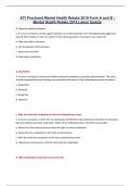 ATI Proctored Mental Health Retake 2019 Form A and B &vert; Mental Health Retake 2019 Latest Update 