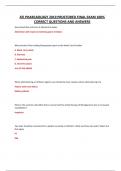 ATI PHARCAOLOGY 2019 PROCTORED FINAL EXAM 100&percnt; CORRECT QUESTIONS AND ANSWERS 