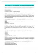 2023-2024 HESI Pharmacology V1&sol;100 questions and answers