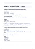 CAMRT - Combination Questions with complete solutions 2024&sol;2025&lpar; A&plus; GRADED 100&percnt; VERIFIED&rpar;&period;