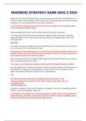 BUSINESS STRATEGY GAME QUIZ 2 2024 