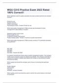 WGU C215 Practice Exam 2023 Rated 100&percnt; Correct&excl;&excl;
