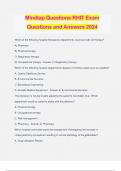 Mindtap Questions RHIT Exam Questions and Answers 2024
