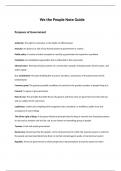 We The People Note Guide