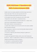 NUR 2102 Exam 1 Questions with 100% Correct Answers 2024