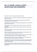 NU 131 EXAM 3 &lpar;2024&rpar; LATEST QUESTIONS AND ANSWERS&period;&period;