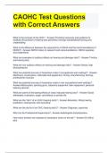 CAOHC Test Questions with Correct Answers 