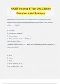 NICET Inspect & Test LVL 2 Exam Questions and Answers