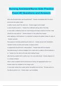 Nursing Assistant&sol;Nurse Aide Practice Exam &num;2 Questions and Answers