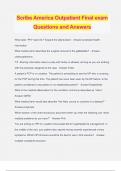 Scribe America Outpatient Final exam Questions and Answers