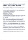 Customer Service & Sales Fundamentals by NRF with Complete Solutions&excl;