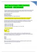 TMC Mock Exam 100&percnt; Correct Questions and Answers 2024