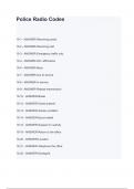 Police Radio Codes with complete solution 