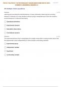 PSYC-110:| PSYC 110 PSYCHOLOGY Research Methods QUESTIONS WITH CORRECT ANSWERS 