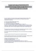 ATI NCLEX Pharmacology Assessment Test 2024 Questions & Answers Graded A+