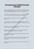 COC Questions and CORRECT Answers 2024 Update