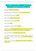 ANCC Certification PMHNP Chapter 7 Questions and Answers Rated A&plus;