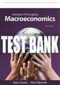 Test Bank For Modern Principles: Macroeconomics - Fifth Edition ©2021 All Chapters - 9781319329556