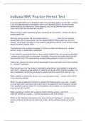 LATEST Indiana BMV Practice Permit Test